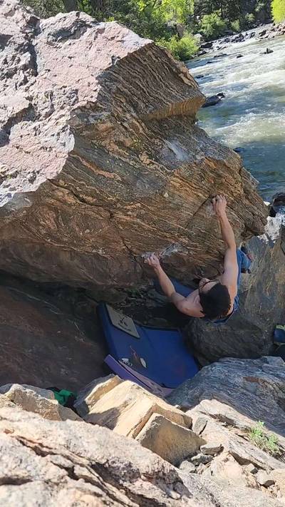 Troll Hole v7, Clear Creek Canyon - Beta Video from bean_boi_